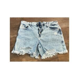 Vanilla Star  Denim cut off's button fly , distressed shorts 100% Cotton size 10